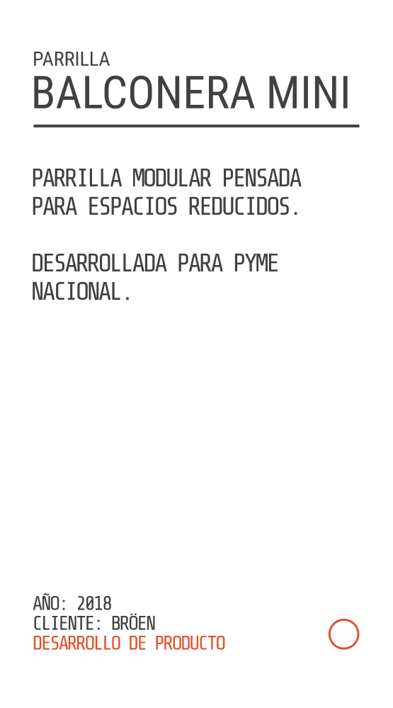 Parrilla BALCONERA MINI