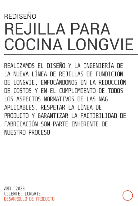 REDISEÑO DE REJILLA PARA COCINA LONGVIE